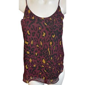 Bar III / Burgandy Black Gold / Lined Camisole / Spaghetti Straps / Size…